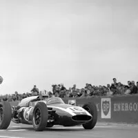 Brabham vítězí ve Velké ceně Francie, 1960