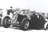Legendární Tazio Nuvolari v Brně nikdy nezvítězil, v roce 1937 ho potrápil defekt. Alfa Romeo 12C-36, 1937.