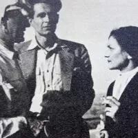 Louis Chiron, Zdeněk Treybal a naše legendární závodnice Eliška Junková, Masarykův okruh, 1949.