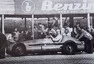 Louis Chiron připraven vyrazit na trať za volantem Maserati 4CLT/48, Masarykův okruh, 1949.