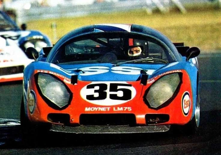Poprvé mimo rally - na trati Le Mans 1975.