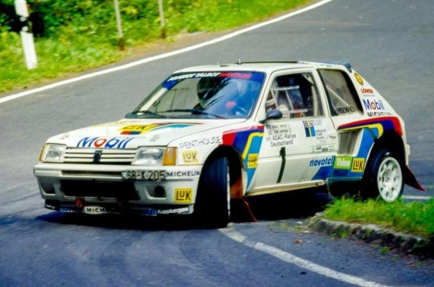 Na Deutschland Rallye 1986 s Terrym Harrymanem v roli spolujezdce.