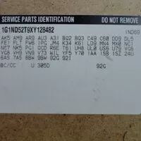 Service parts identification