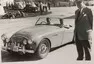 Jim a Billy Potts, Austin-Healey 100, Skotská rally, 1955.