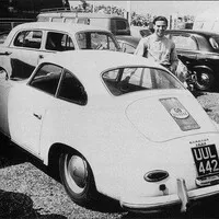 Jim Clark u Porsche 356.