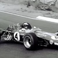 Poslední vítězství ve Formuli 1 s Lotusem 49, GP Jihoafrické republiky, 1968.