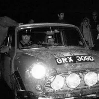Hill s Mini Cooperem S, RAC Rally, 1966.