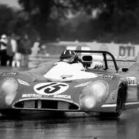 Graham Hill si jede pro vítězství v Le Mans, 1972.