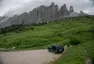 Passo Sella po noční bouřce