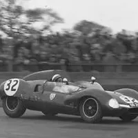 Jackie Stewart ve voze Cooper Monaco T49, Goodwood, 1964