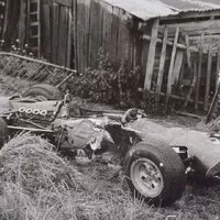 Zdemolované BRM P261 Jackieho Stewarta, Spa, 1966