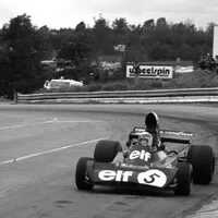 Stewart během svého posledního závodu, Tyrrell 006, Mosport Park, 1973