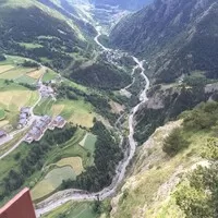 Vyhlídka z vyhlídky na Andorru