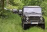 Autíčkář na srazu vojenské techniky na Ranči u Kamenného stolu