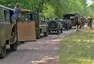 Autíčkář na srazu vojenské techniky na Ranči u Kamenného stolu