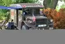 Autíčkář na srazu vojenské techniky na Ranči u Kamenného stolu