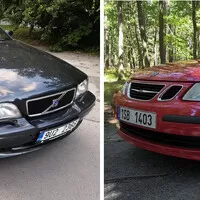 Volvo C70 convertible vs. Saab 9-3 cabrio: Los proti sobovi