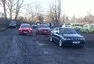 Mikulášské Kafe&Káry Praha: Hromada kár a hořící sudy