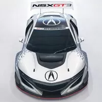 Závodní Acura NSX GT3 má sekvenci a hrabe vzadu