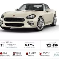 Vyzkoušejte si konfigurátor Fiatu 124 Spider!
