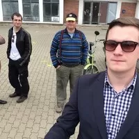 Foto: Matěj Podhorský a selfie tyč