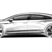 Design připravovaného Volkswagenu Arteon na první skice