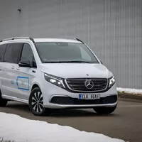 Mercedes EQV: Bílý trolejbus