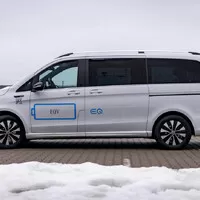 Mercedes EQV: Bílý trolejbus