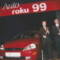 Vyhlášení vítěze české ankety Auto roku 1999, kterým se stal Ford Focus první generace.
