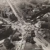 Postputimské náměstí v Berlíně. Foto 1919. Zdroj: weimarberlin.com