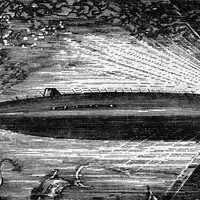 Nautilus od Julese Vernea, ilustrace, zdroj: Encyclopaedia Britannica