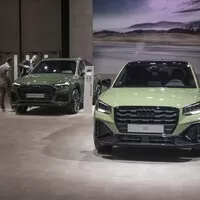 Expozice Audi - zelená frčí!