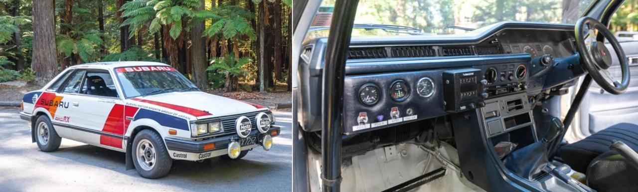 1983 - Leone Rx Coupé Petera Bourna - pohľad do interiéru ukazuje že vtedajšie špeciály skupiny A svoj sériový pôvod nezaprú