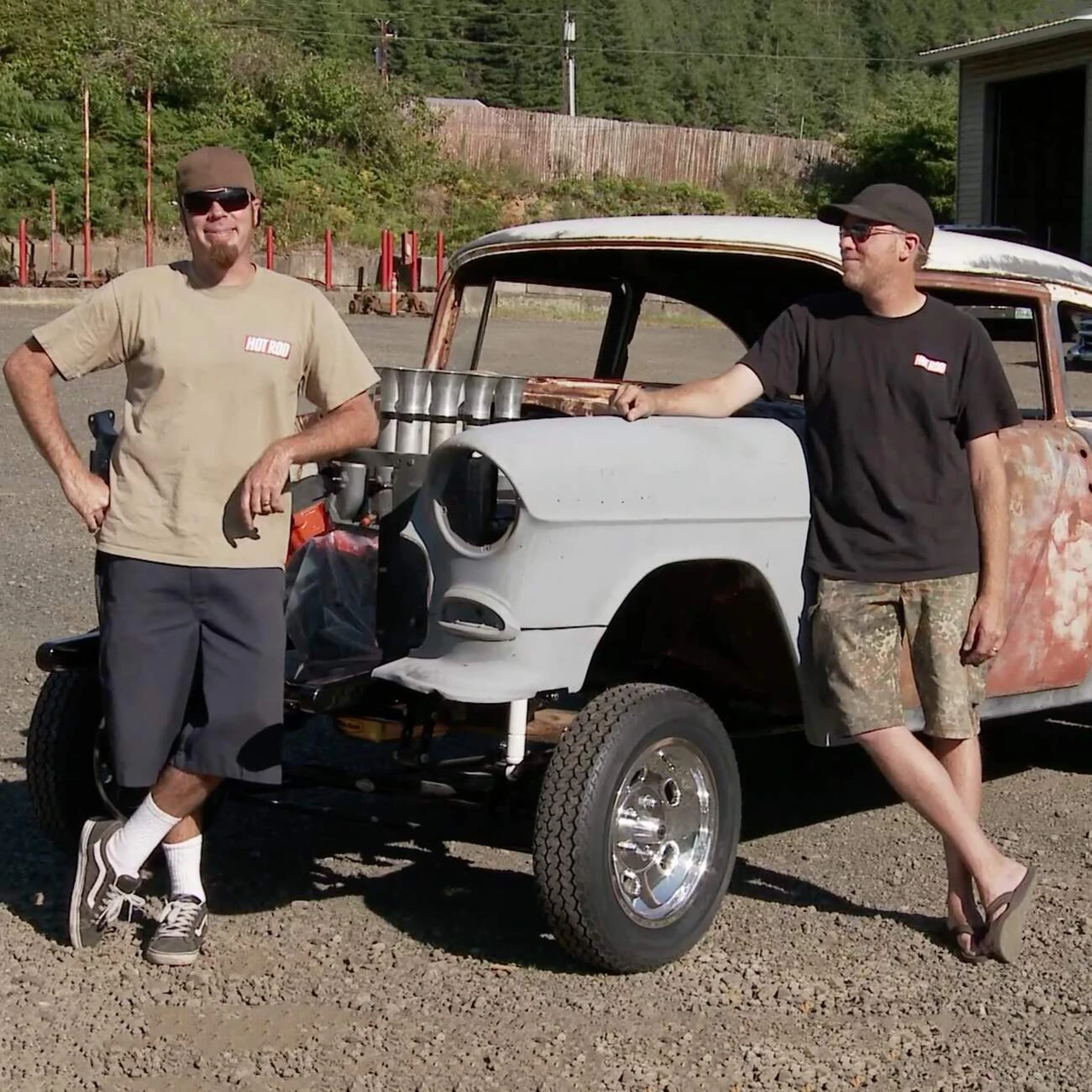 Foto: se svolením pořadu Roadkill. Mike Finnegan (vlevo) a David Freiburger v jedné z prvních epizod, před 10 lety