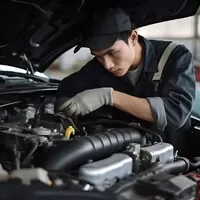 Obrázek generován AI, jinak by se totiž ten kluk do motorového prostoru fakt nevešel