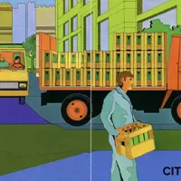 Citroën - oficiální dobová tisková kresba určená k publikaci