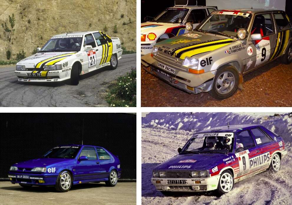 Štyria mušketieri - 21 TURBO, 5 GT TURBO, 19 16S, 11 TURBO.