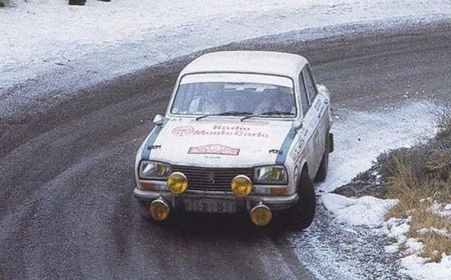 První rally v životě. Monte Carlo 1973 v roli navigátorky kamaráda Jeana Tarbiho.