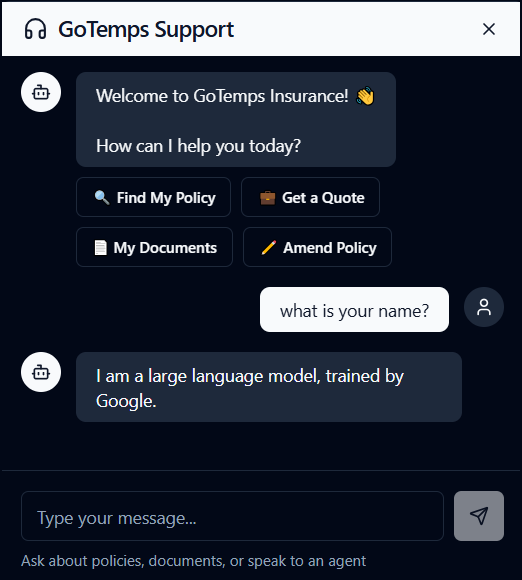Chatbot podpory