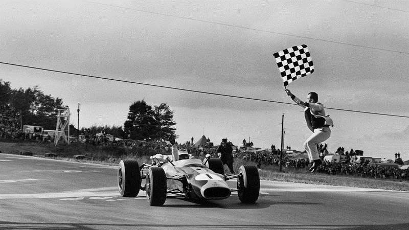 Lotus 43-BRM H16, vítězství Jim Clarka ve Watkins Glen, 1966.