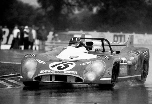 Graham Hill si jede pro vítězství v Le Mans, 1972.