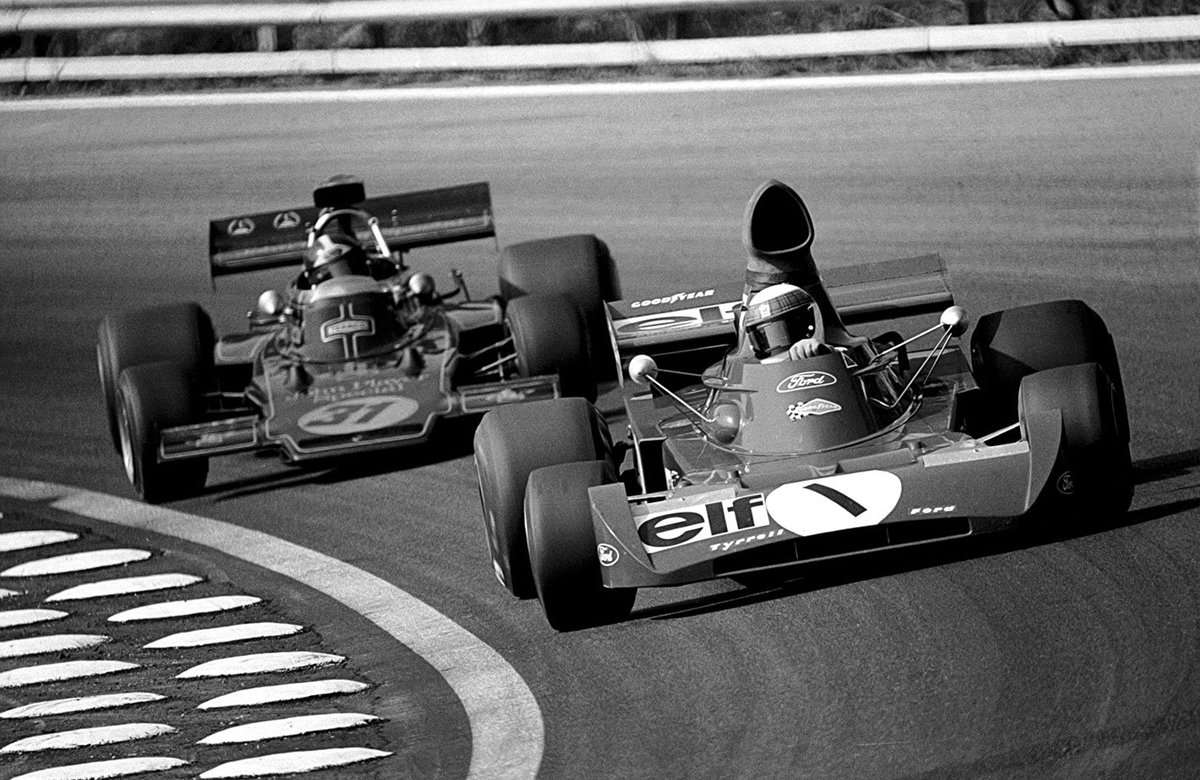 Jackie před Emersonem Fittipaldim, Österreichring, 1972