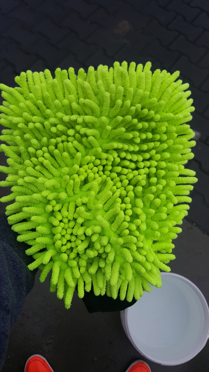 Mycí rukavice z mikrovlákna