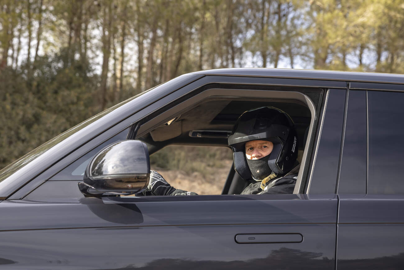 Mark Higgins a Range Rover Sport, zdroj: Land Rover