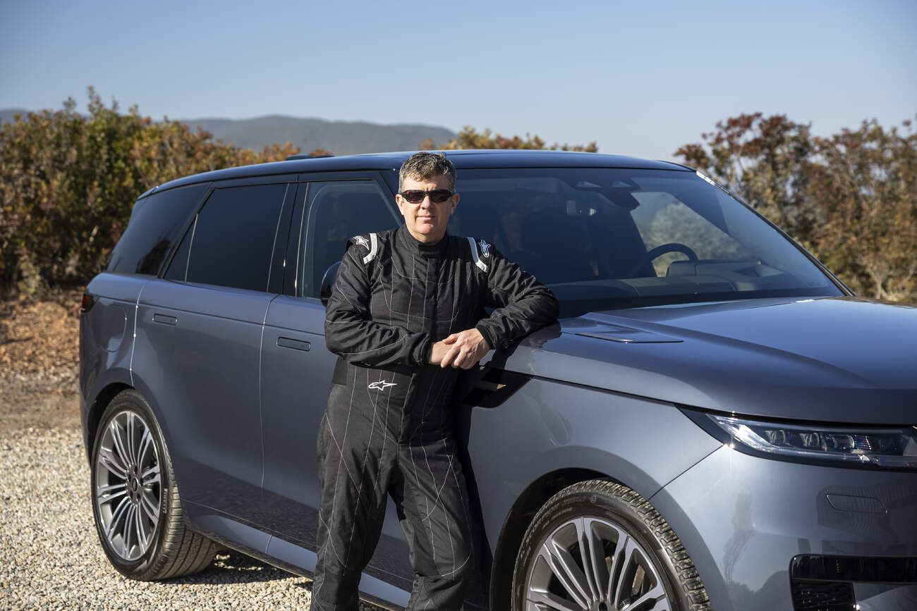 Mark Higgins a Range Rover Sport, zdroj: Land Rover