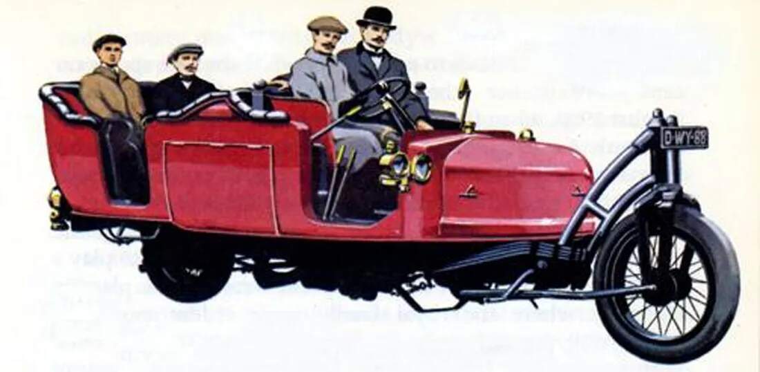 Schilovski Gyrocar 1914, zdroj: Dougles-self Museum