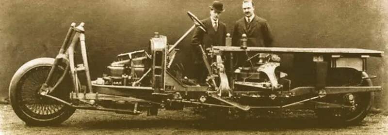 Schilovski Gyrocar 1914, zdroj: Dougles-self Museum