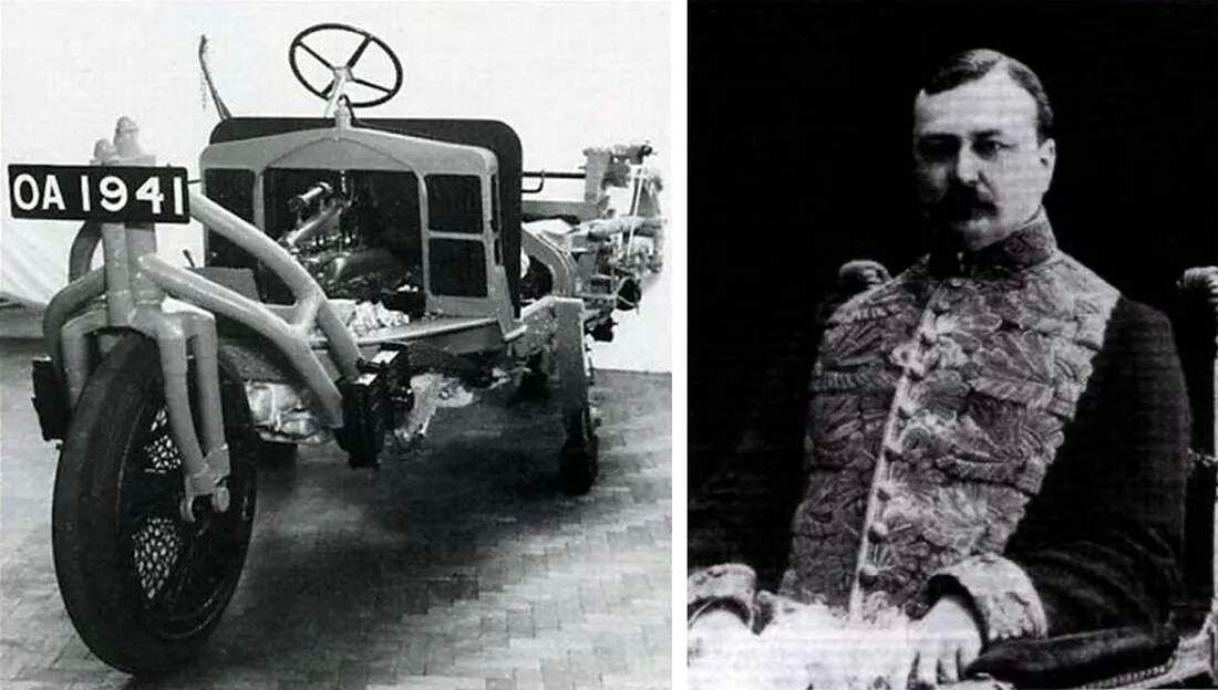 Schilovski Gyrocar 1914, zdroj: Dougles-self Museum