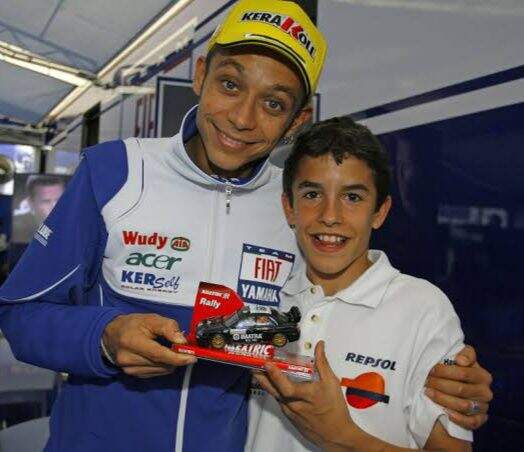 mladý Marc se svým idolem / se souhlasem The Bikers Blog